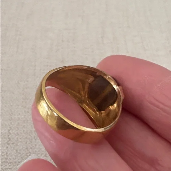Vintage Tiger Eye Ring - Picture 7 of 12